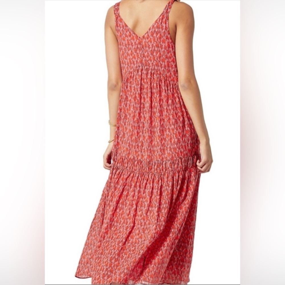 Joie Pink Tiered Maxi Sundress Women’s Size XXL Floral Resort Wear - Picture 2 of 12